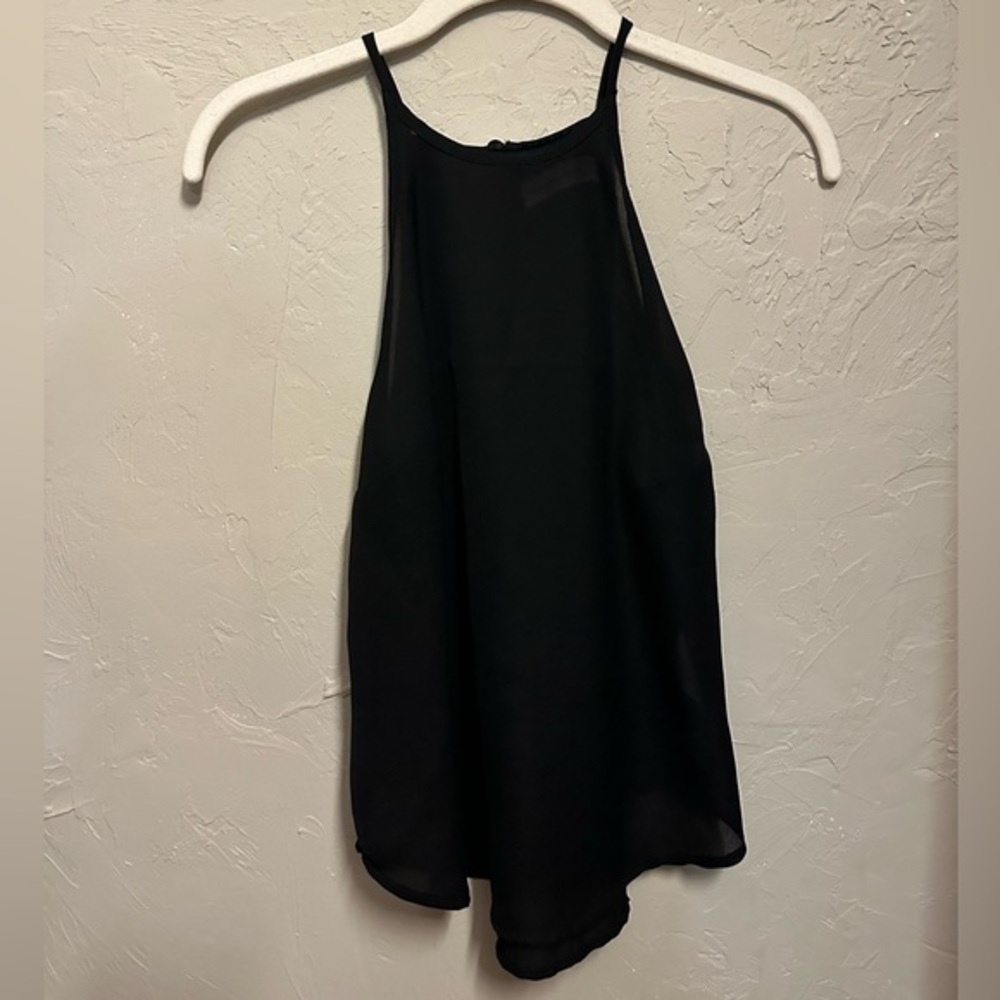 Abercrombie & Fitch High Neck Black Tank Top - small